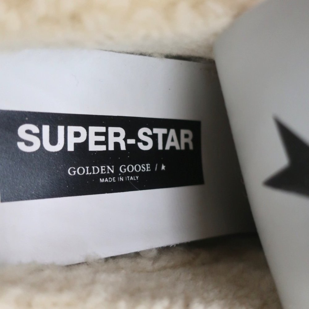 GOLDEN GOOSE SUPERSTAR SABOT SHEARLING SNEAKERS LEOPARD PRINT CALF HAIR SIZE 37 - Picture 8 of 10